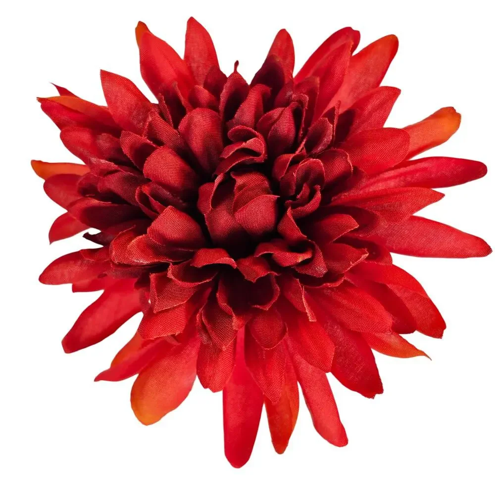 Red Artificial Chrysanthemum Mum Flowers 16 Stems Silk Floral Wedding Fall Home
